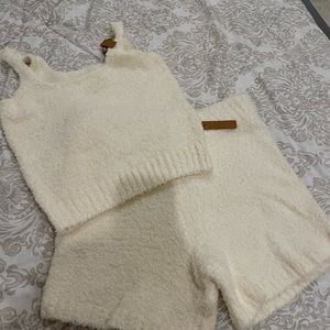 BRAND NEW with tags! SKIMS Cozy Knit Tank & Short in Bone